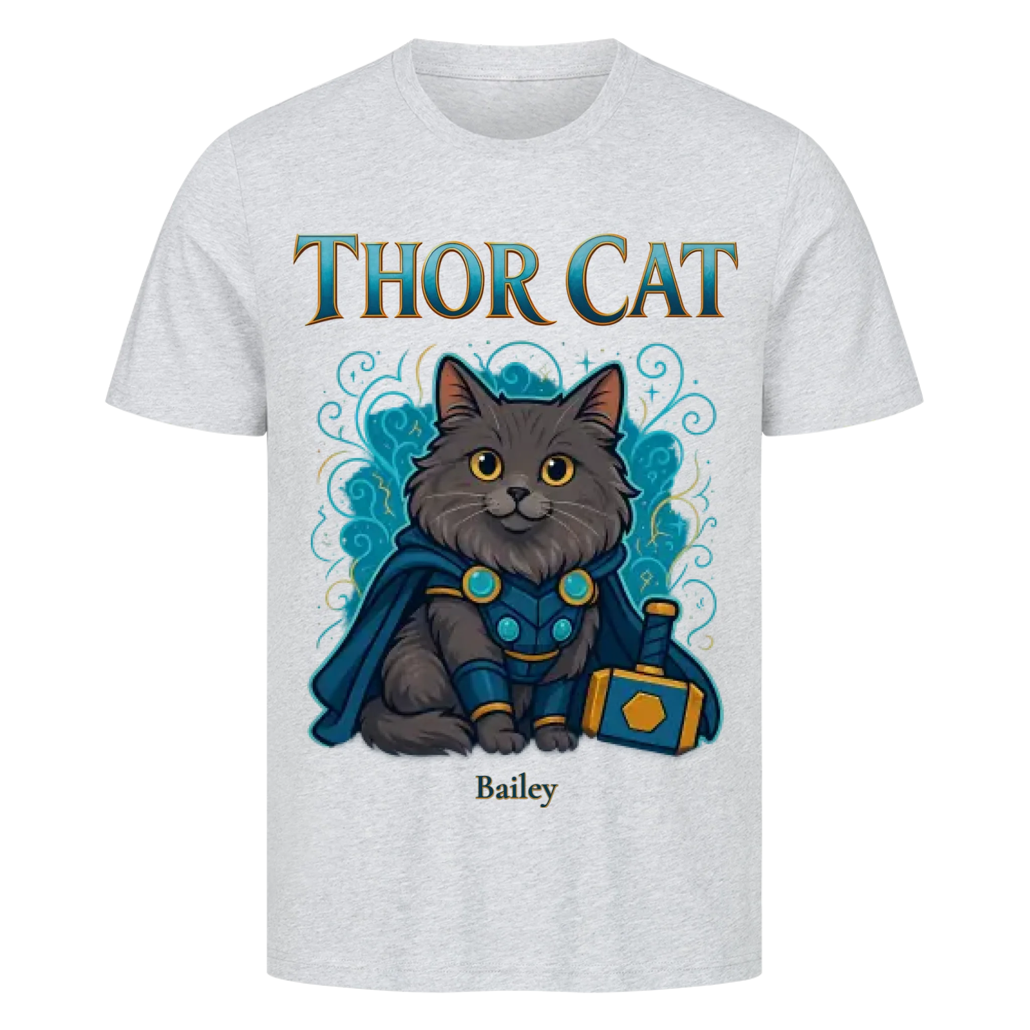 Cute Thor Cat - Katzen - Individuelles Premium T-Shirt