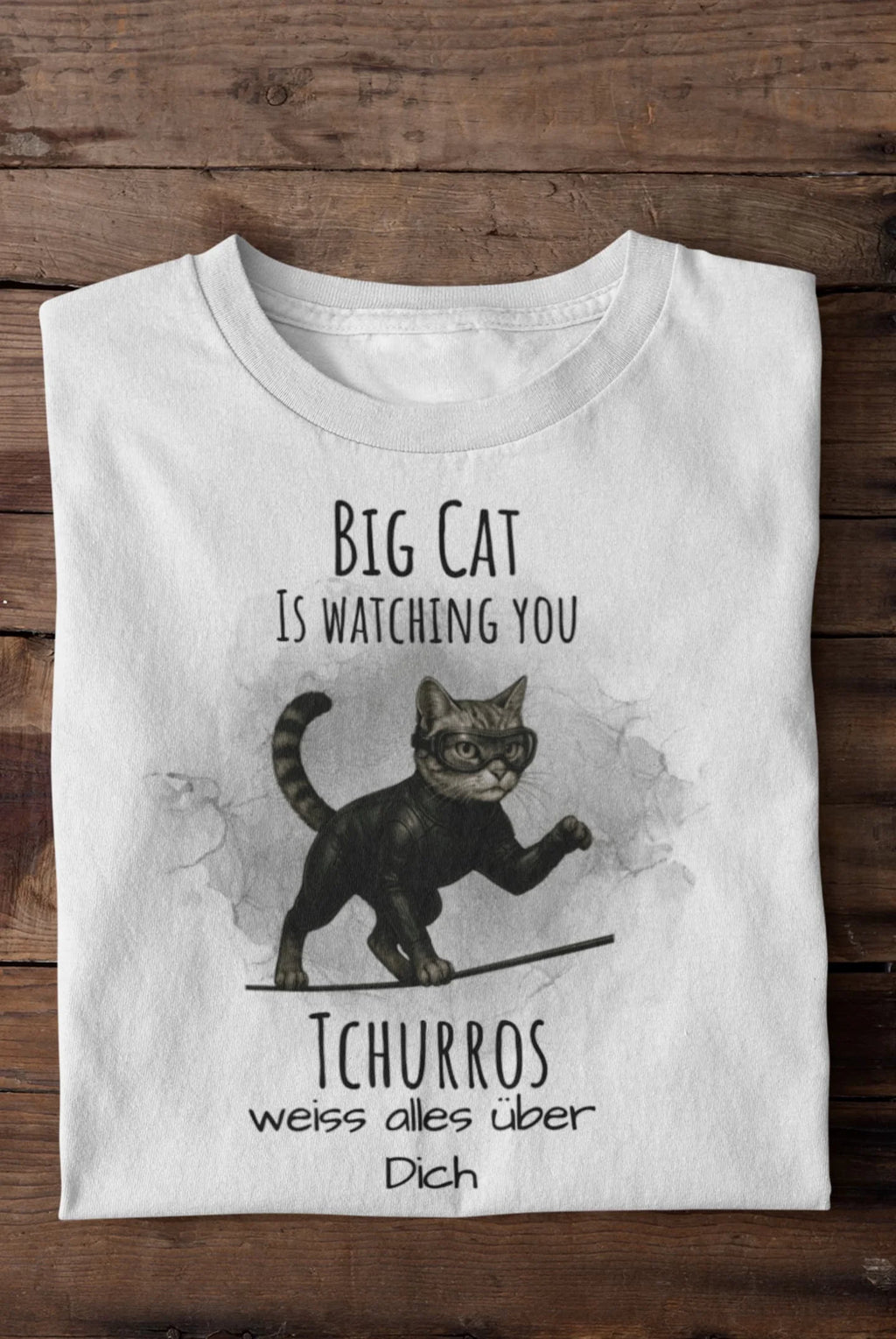 Deine Katze als Spion - Individuelles Premium T-Shirt