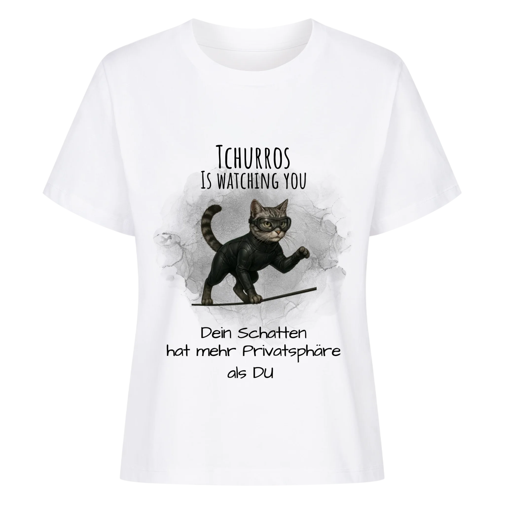 Deine Katze als Spion - Individuelles Premium T-Shirt