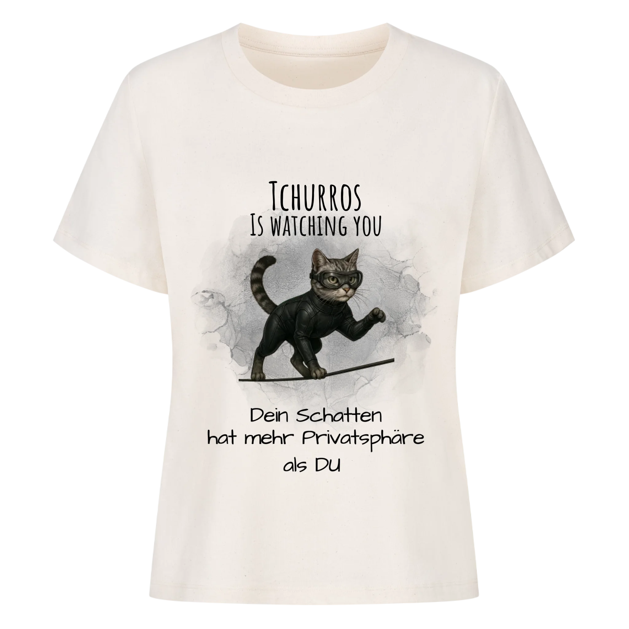 Deine Katze als Spion - Individuelles Premium T-Shirt