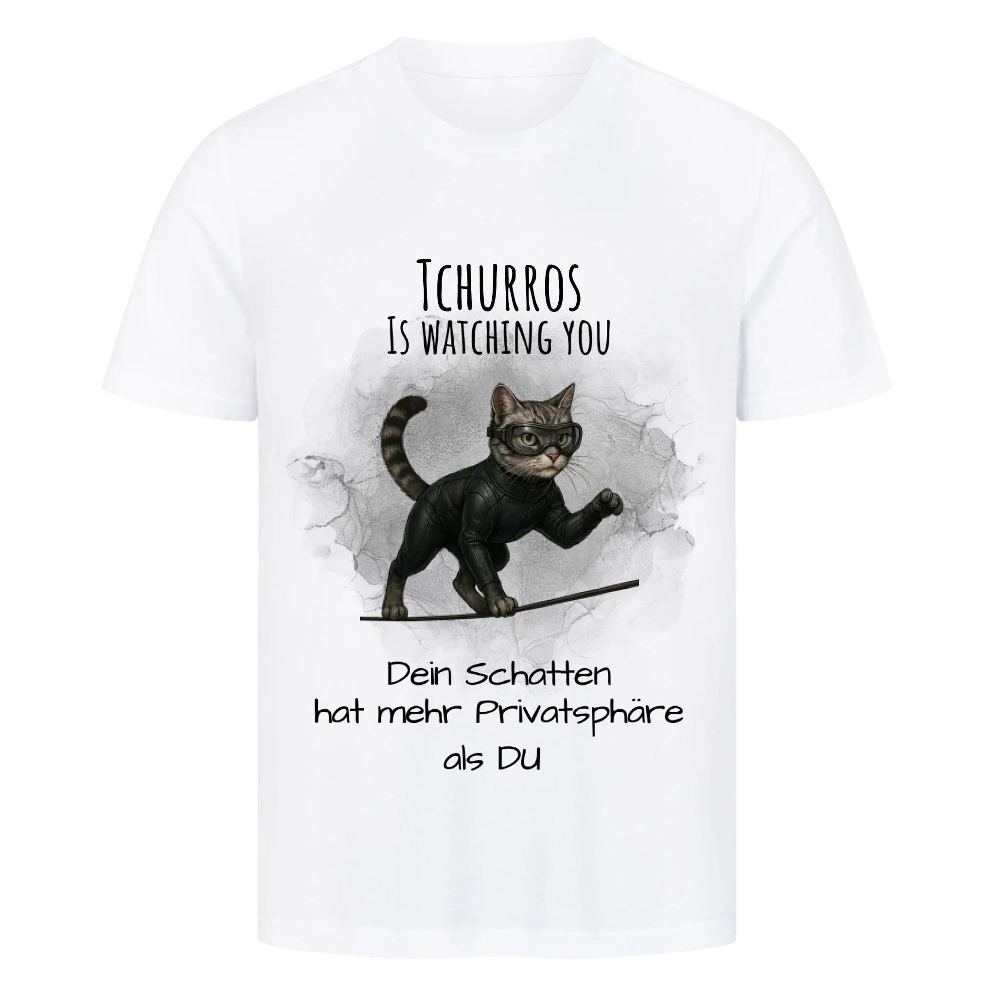 Deine Katze als Spion - Individuelles Premium T-Shirt