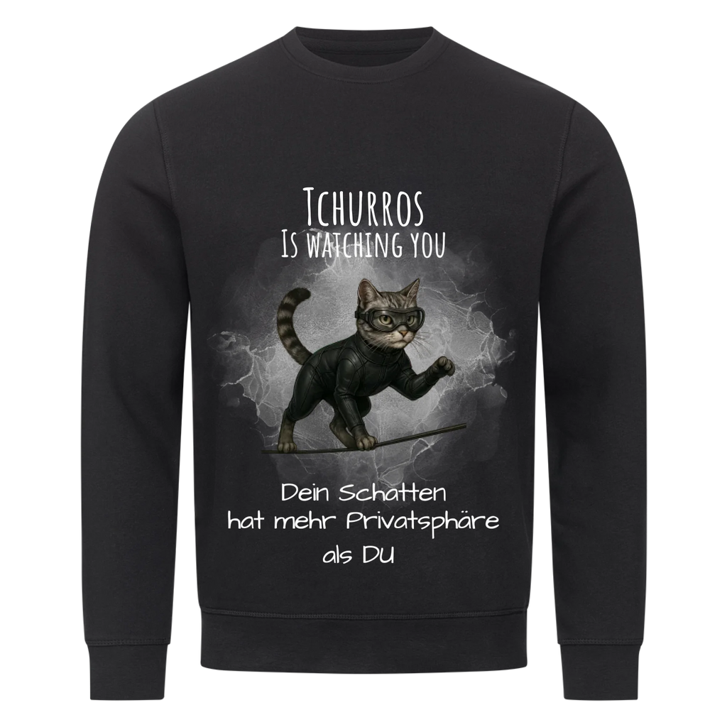 Deine Katze als Spion - Individuelles Premium Sweatshirt (Unisex)