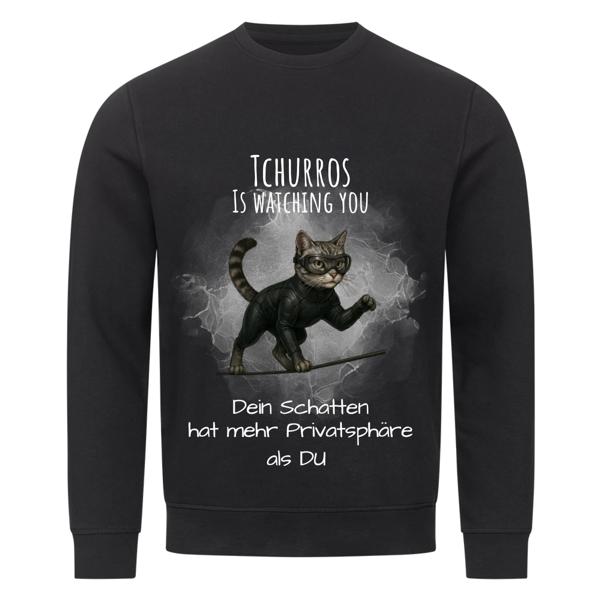 Deine Katze als Spion - Individuelles Premium Sweatshirt (Unisex)