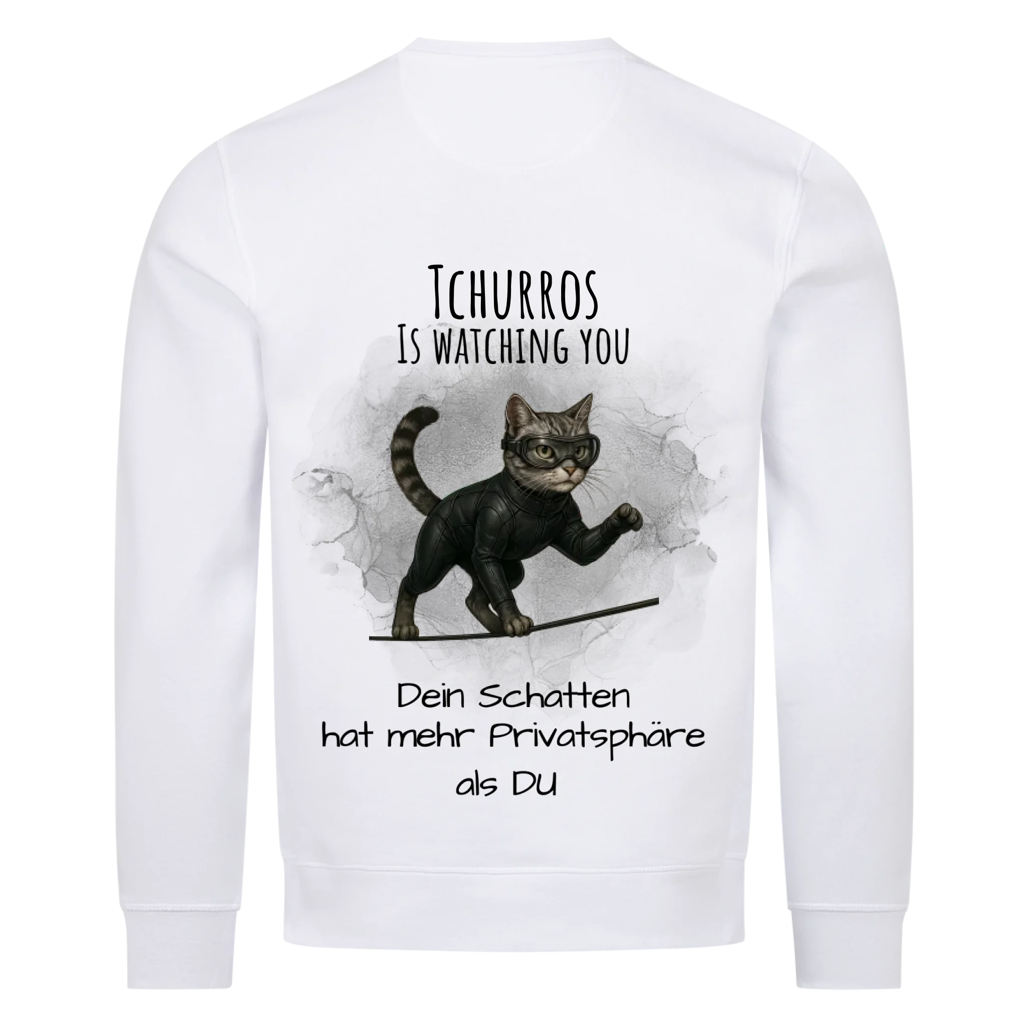 Deine Katze als Spion - Individuelles Premium Sweatshirt (Unisex)