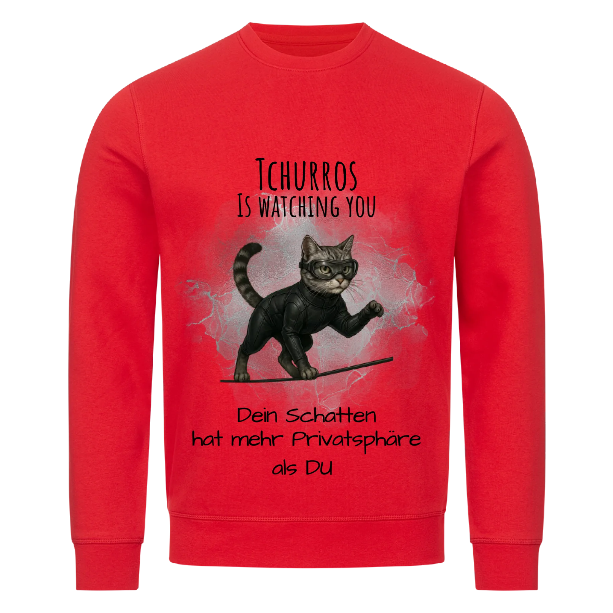 Deine Katze als Spion - Individuelles Premium Sweatshirt (Unisex)