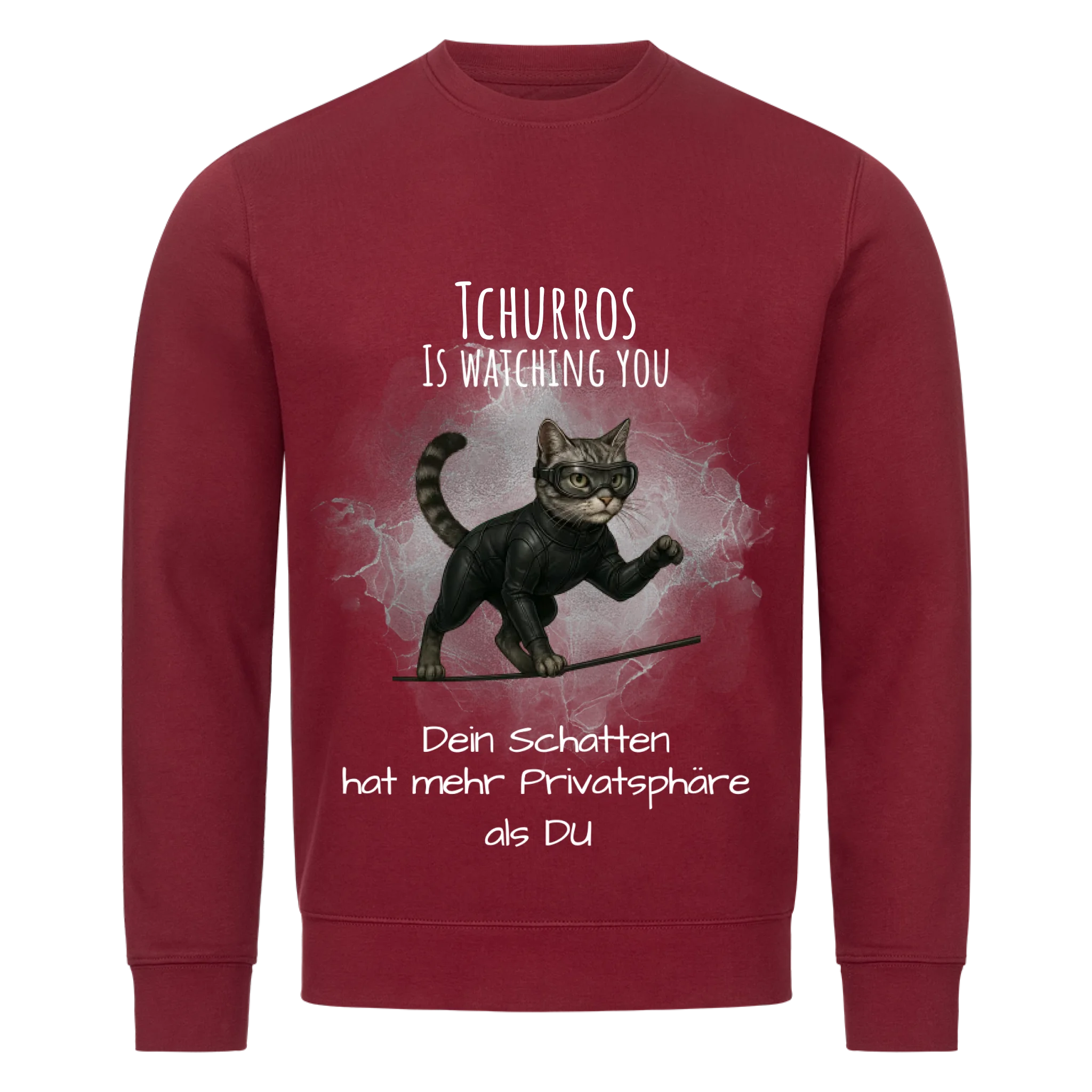 Deine Katze als Spion - Individuelles Premium Sweatshirt (Unisex)