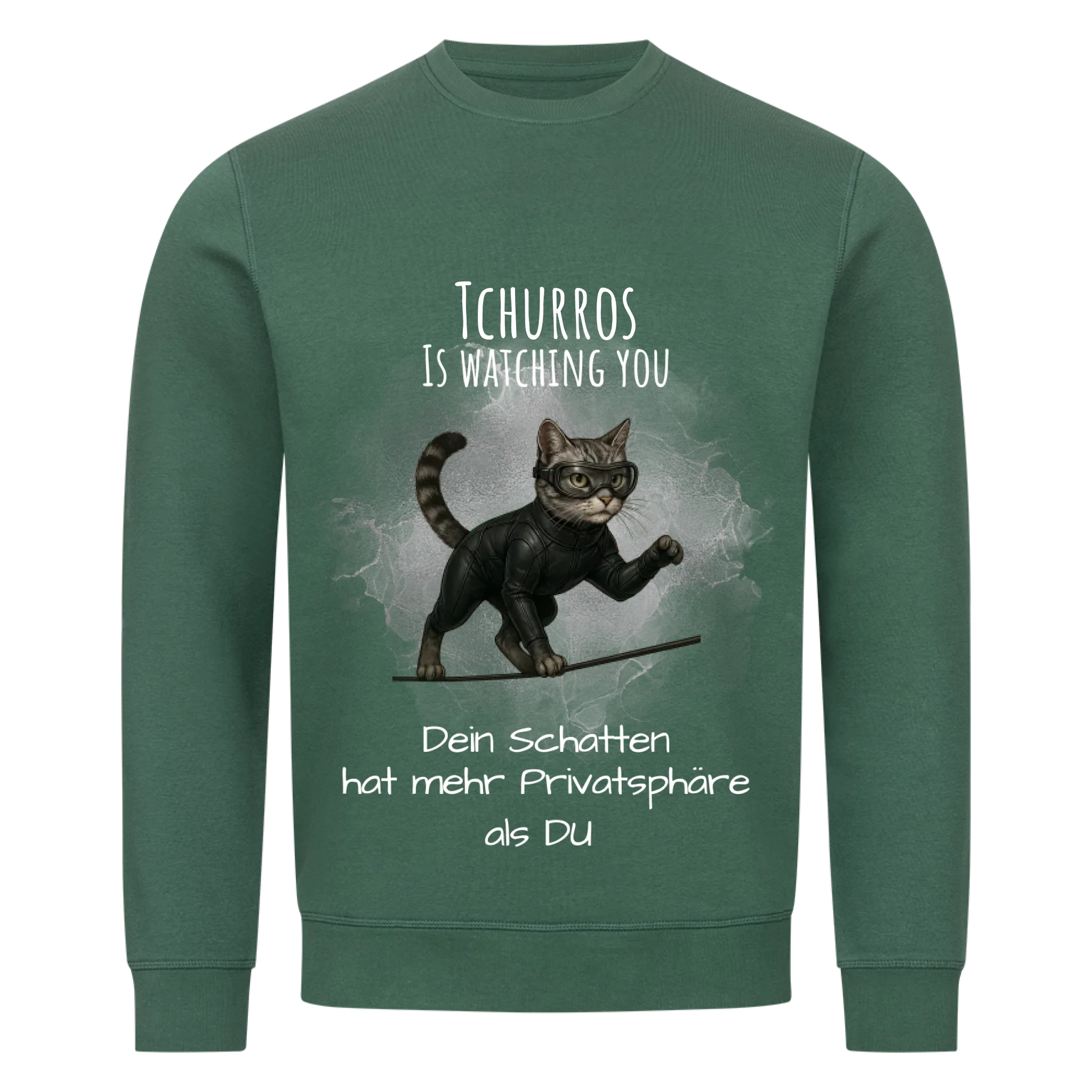 Deine Katze als Spion - Individuelles Premium Sweatshirt (Unisex)