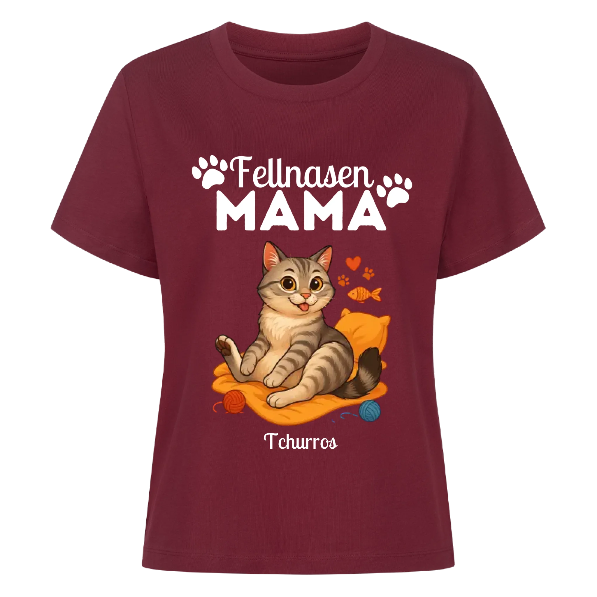 Katzen Fellnasen Mama - Individuelles Premium T-Shirt