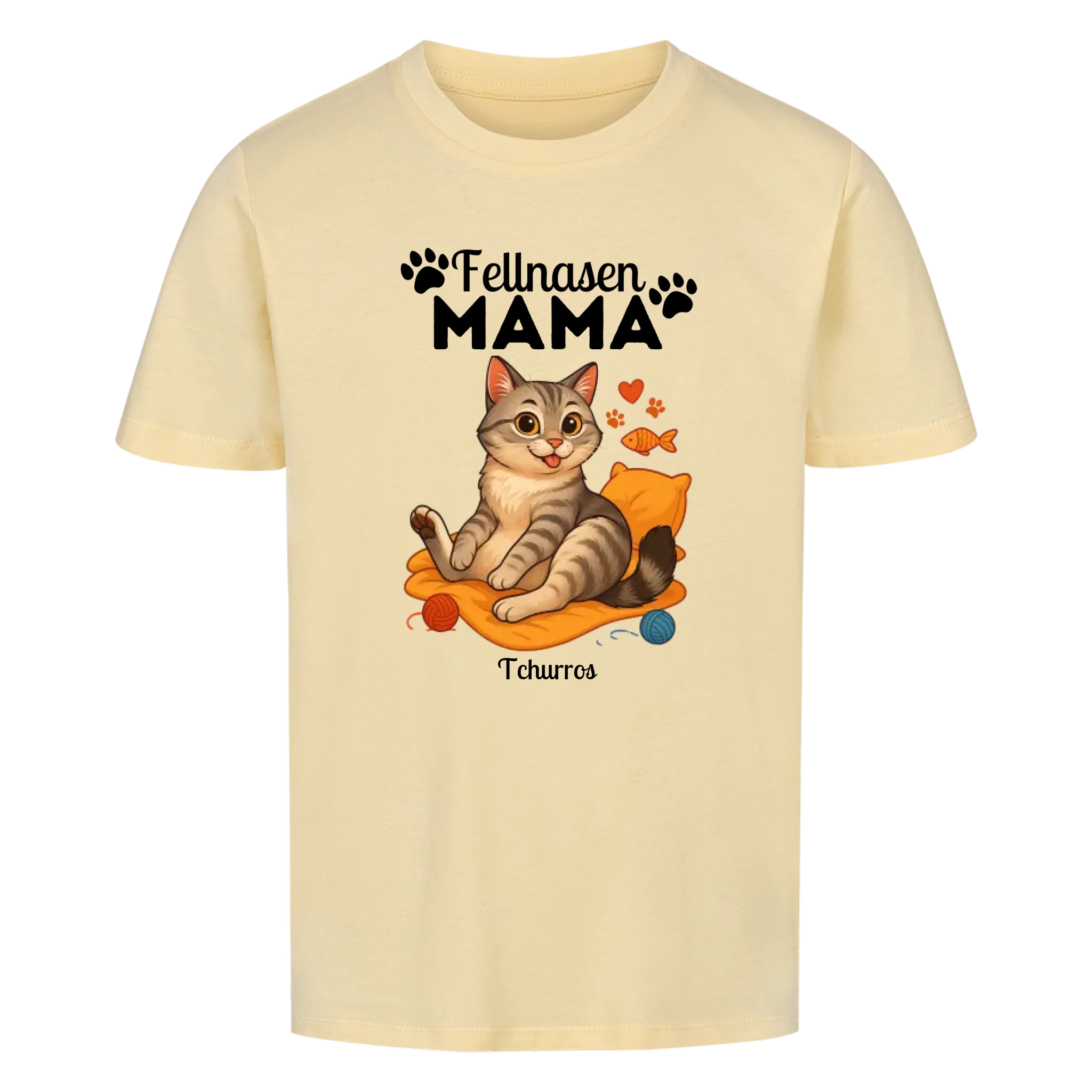 Katzen Fellnasen Mama - Individuelles Premium T-Shirt