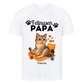 Fellnasen Papa Katze Premium T-Shirt - Eigenes Bild + Name