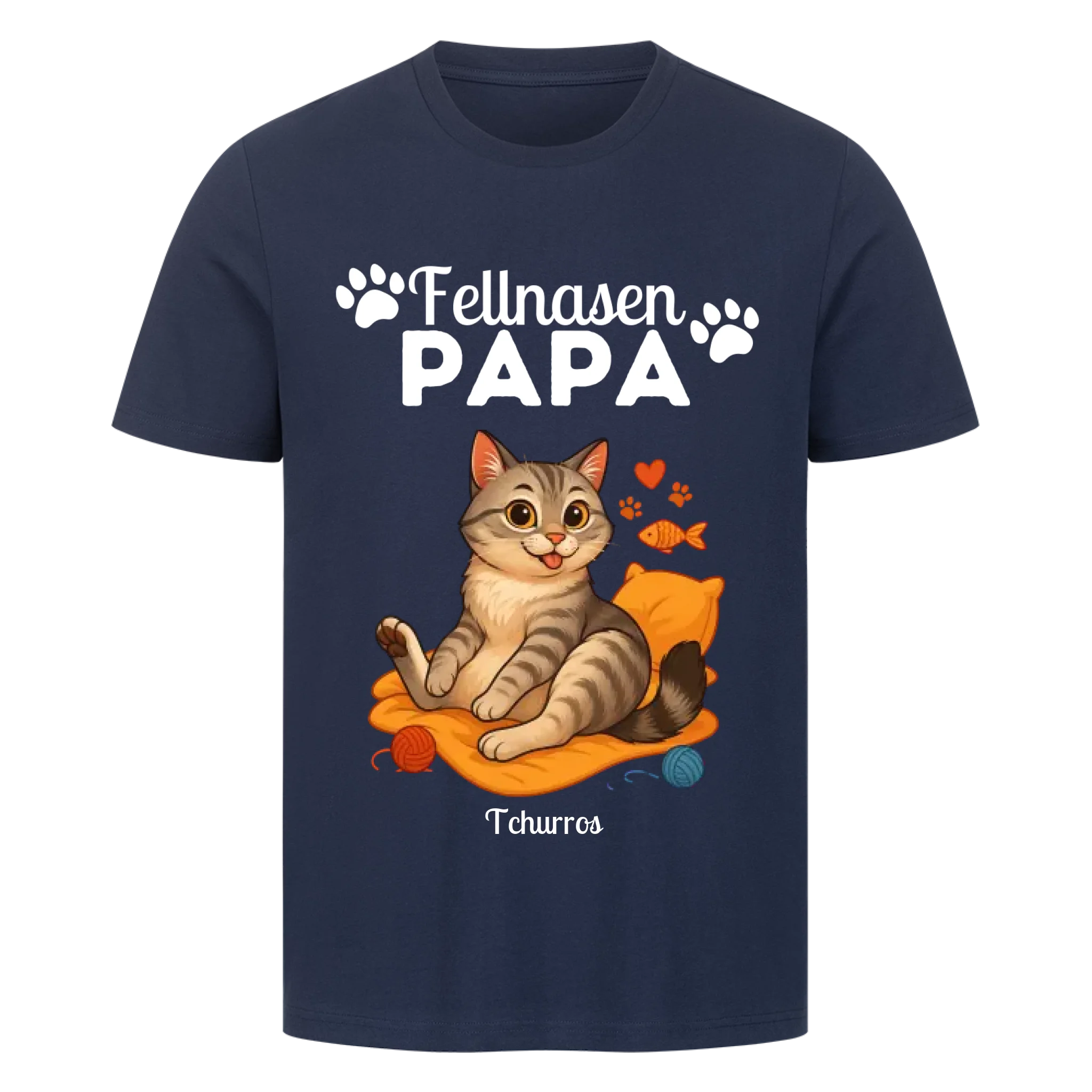 Katzen Fellnasen Papa - Individuelles Premium T-Shirt
