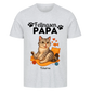 Fellnasen Papa Katze Premium T-Shirt - Eigenes Bild + Name