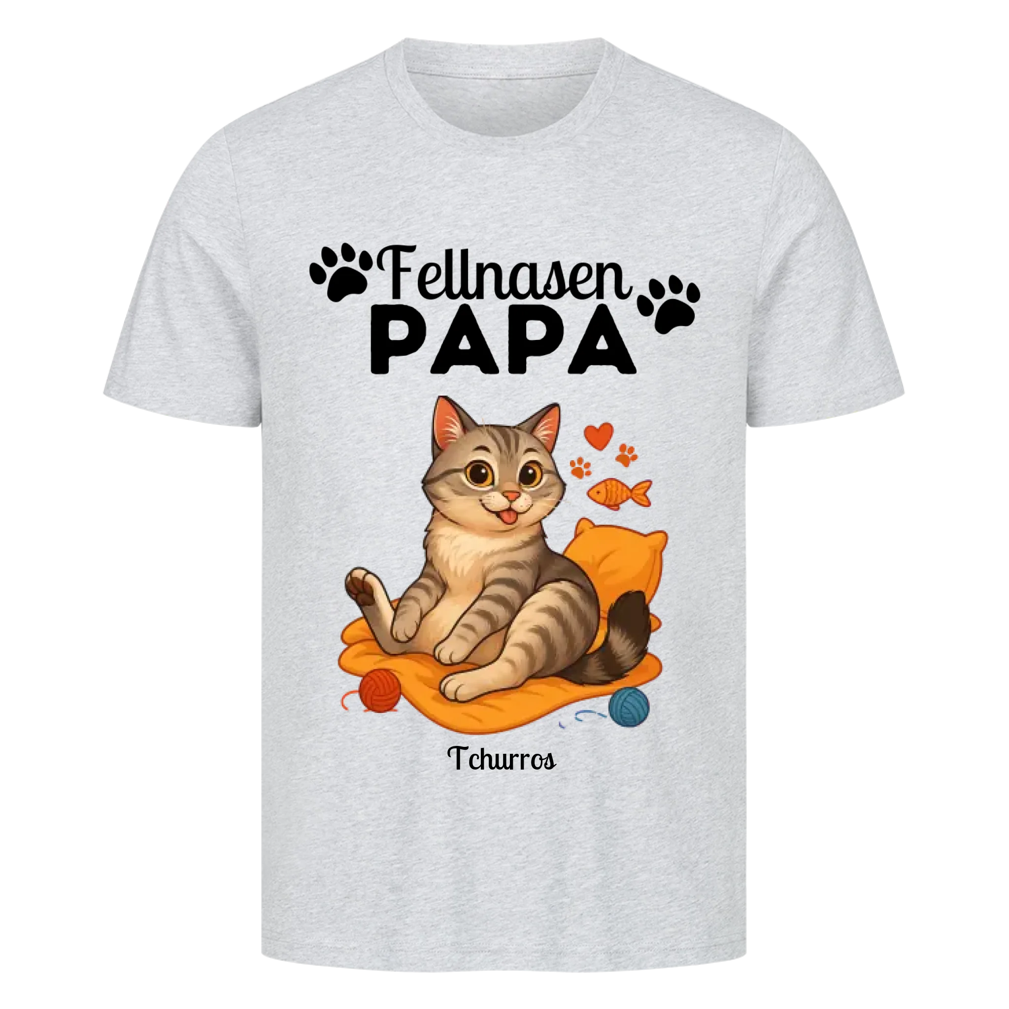 Katzen Fellnasen Papa - Individuelles Premium T-Shirt