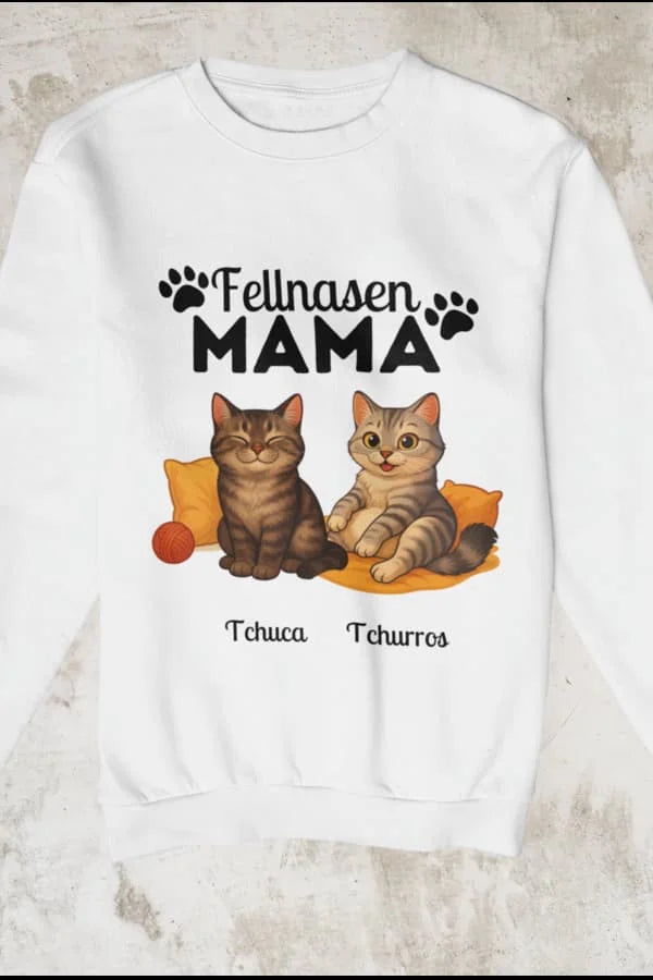 Katzen Fellnasen Mama - Individuelles Premium Sweatshirt
