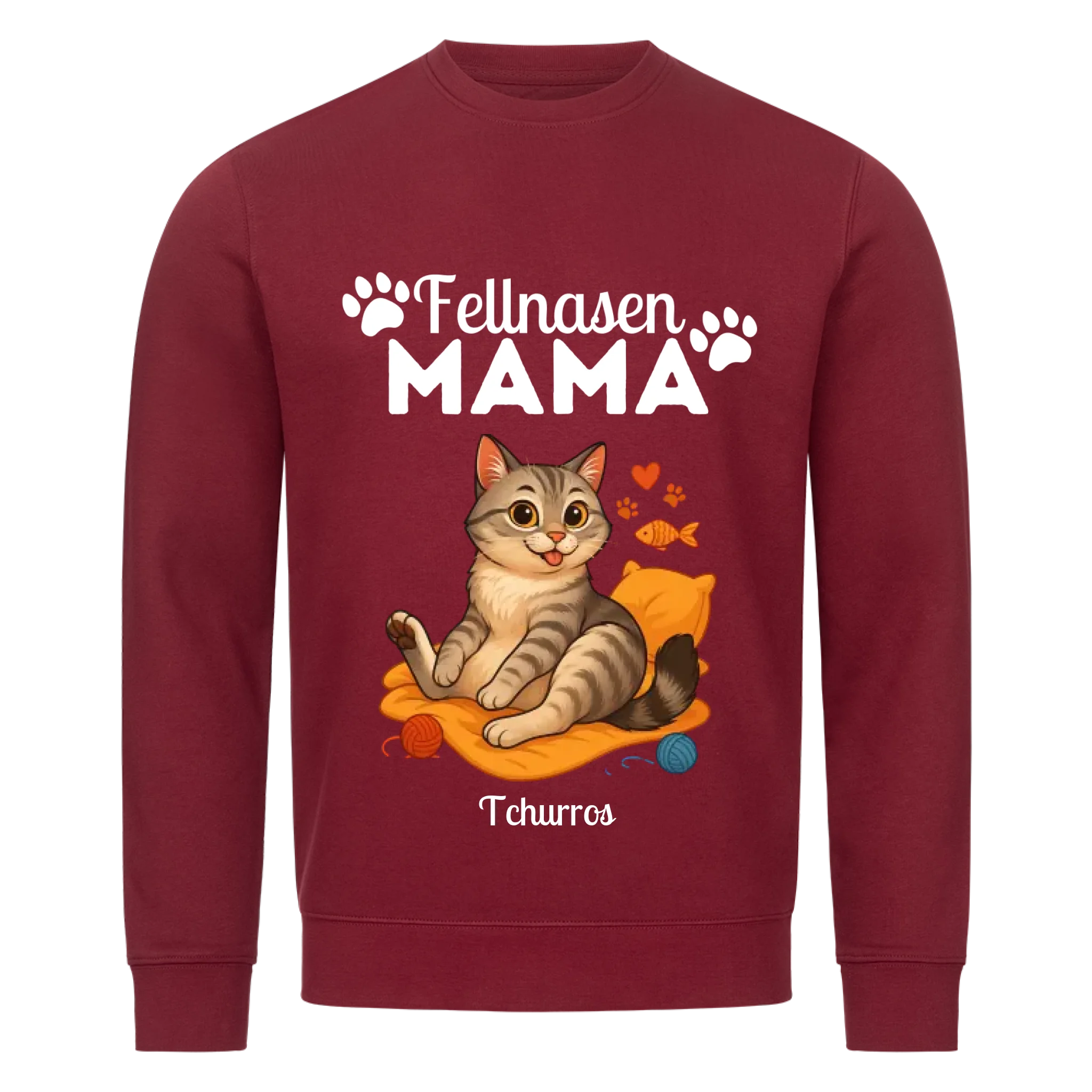 Katzen Fellnasen Mama - Individuelles Premium Sweatshirt
