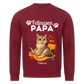 Fellnasen Papa Katze Bio Sweatshirt - Eigenes Bild + Name