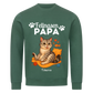 Fellnasen Papa Katze Bio Sweatshirt - Eigenes Bild + Name