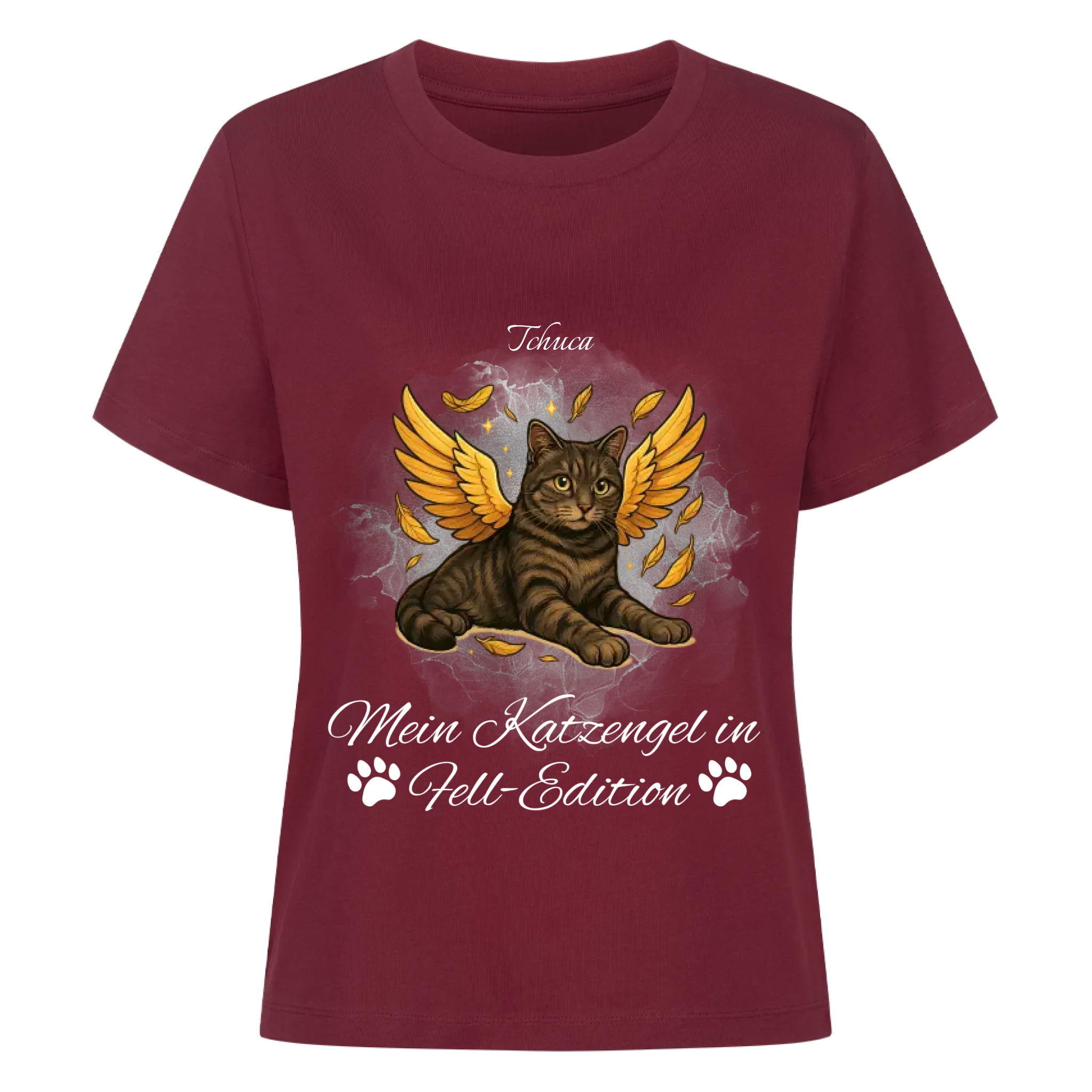 Deine Katze als Engel - Individuelles Premium T-Shirt