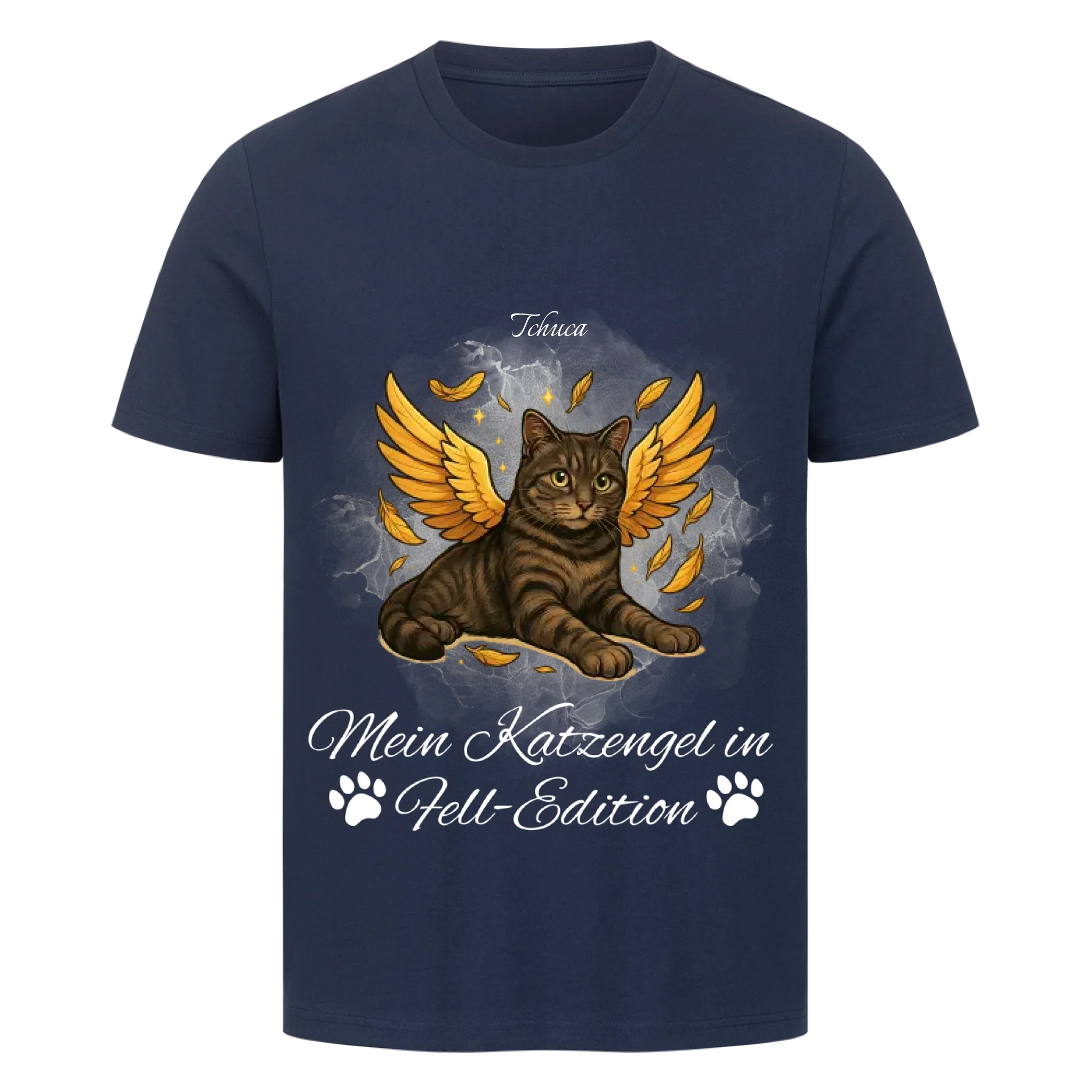 Deine Katze als Engel - Individuelles Premium T-Shirt