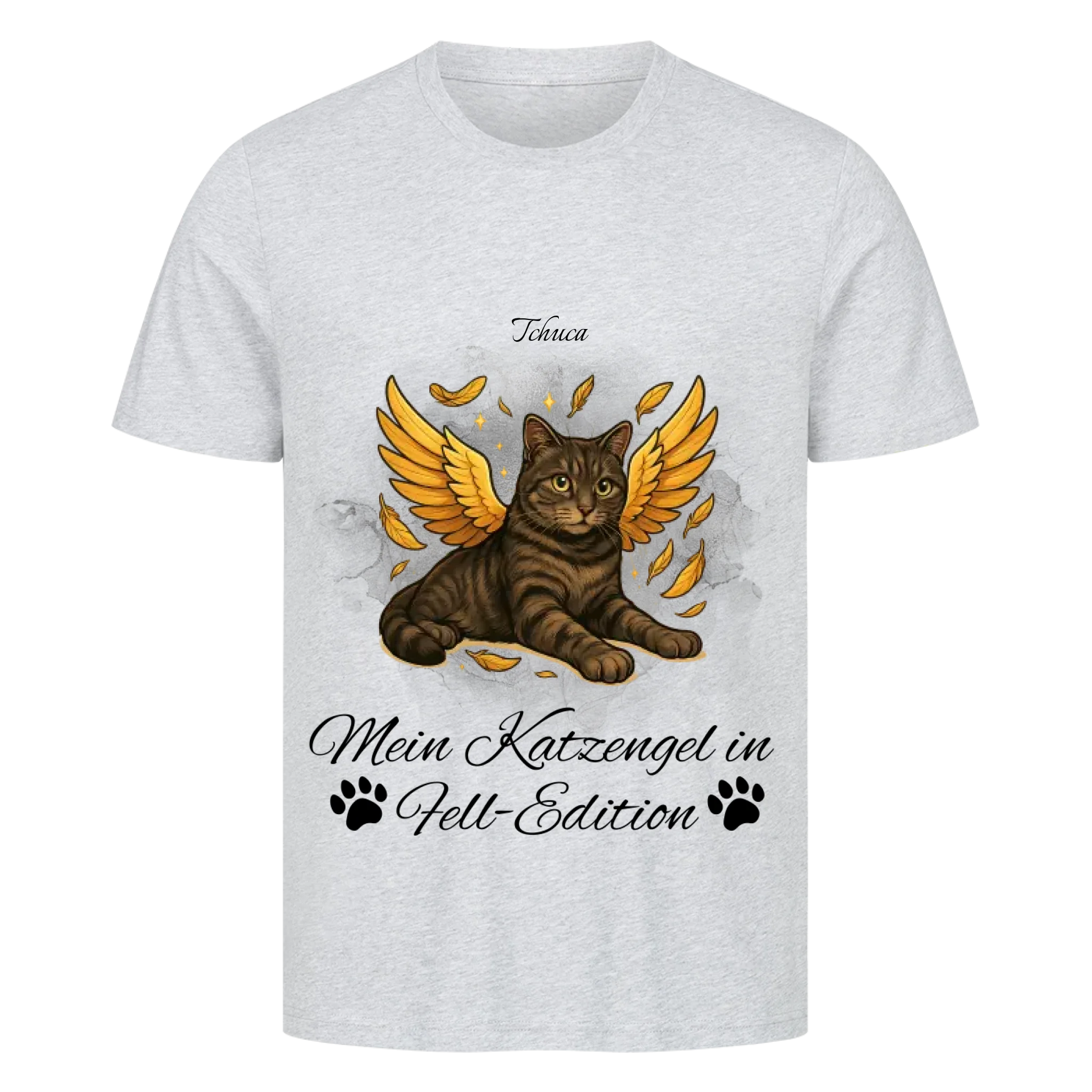 Deine Katze als Engel - Individuelles Premium T-Shirt