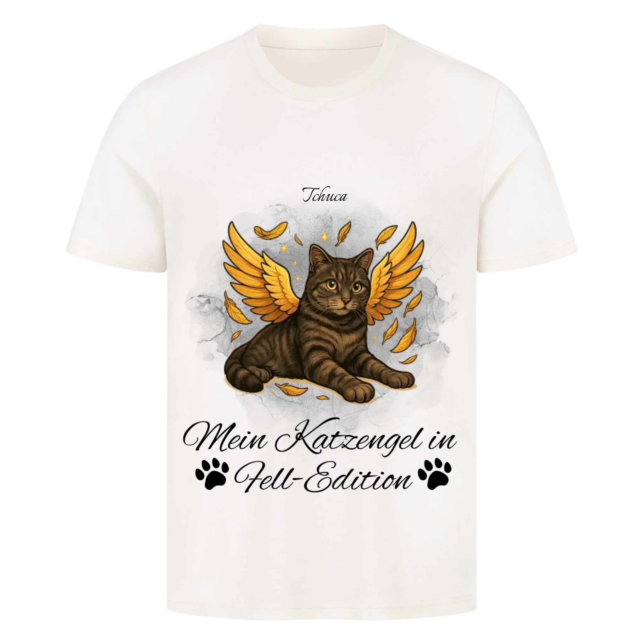Deine Katze als Engel - Individuelles Premium T-Shirt