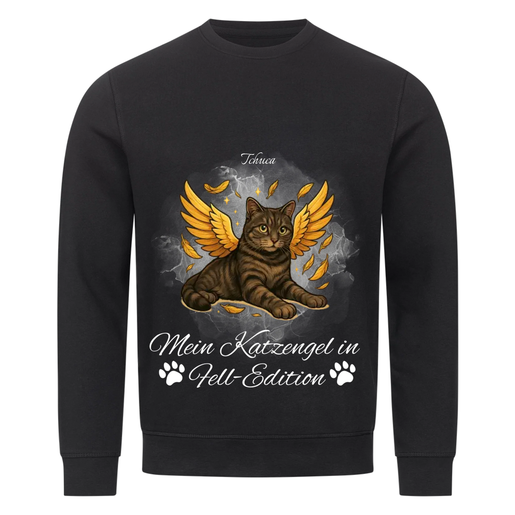 Deine Katze als Engel - Individuelles Premium Sweatshirt (Unisex)