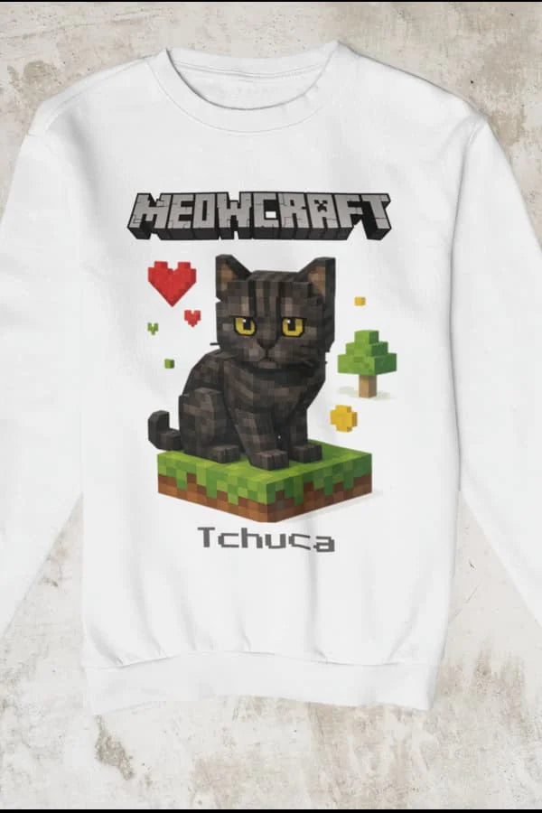 Meowcraft - Katzen - Individuelles Premium Sweatshirt (Unisex)