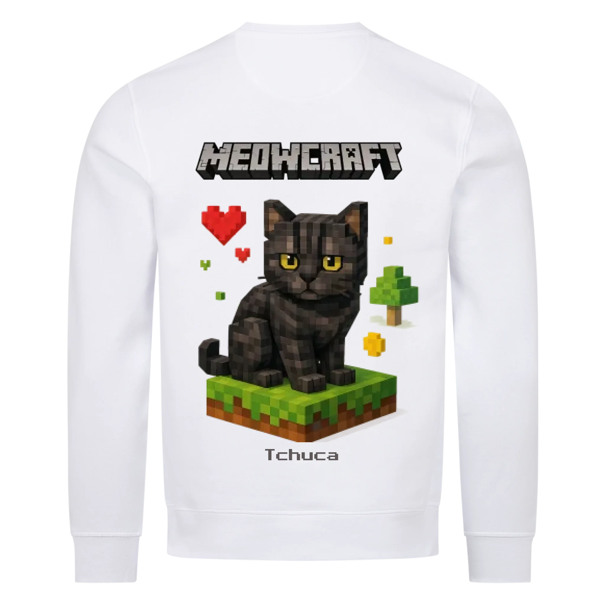 Meowcraft - Katzen - Individuelles Premium Sweatshirt (Unisex)