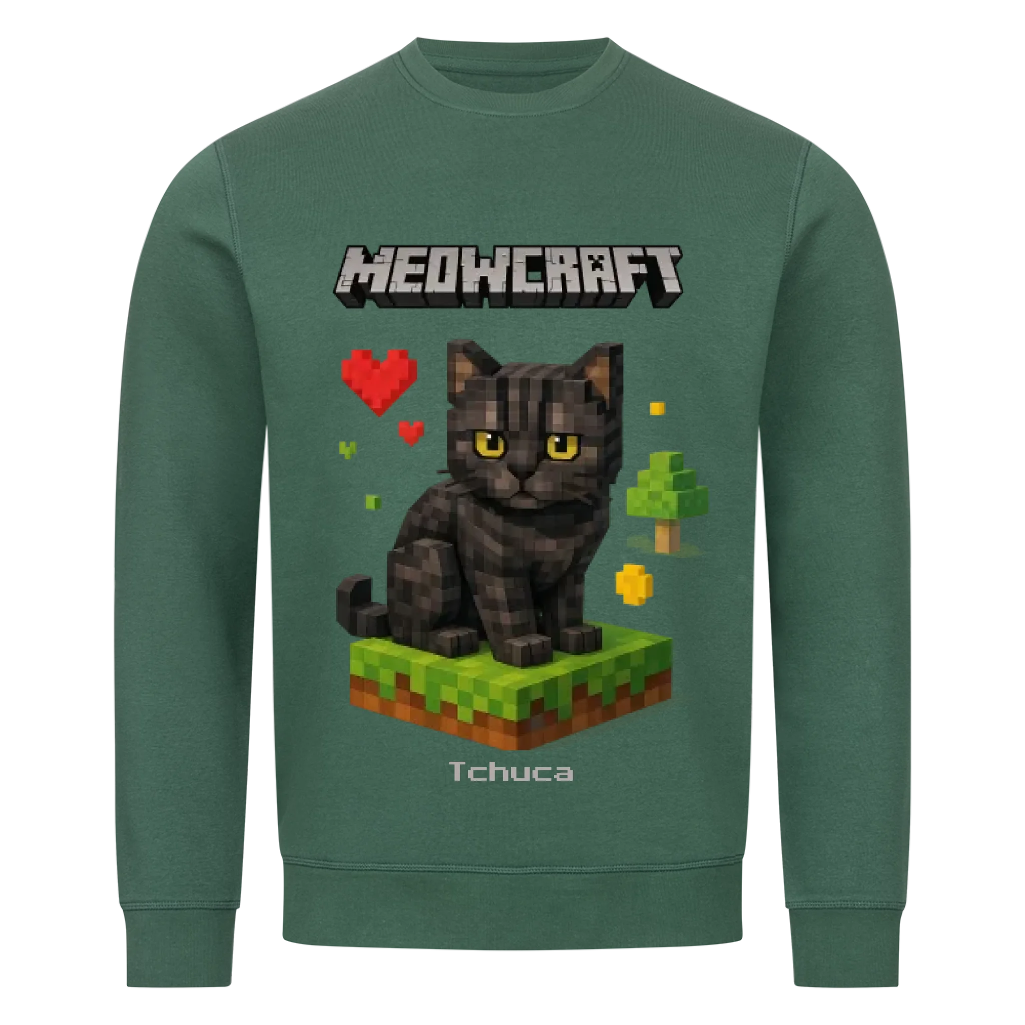 Meowcraft - Katzen - Individuelles Premium Sweatshirt (Unisex)