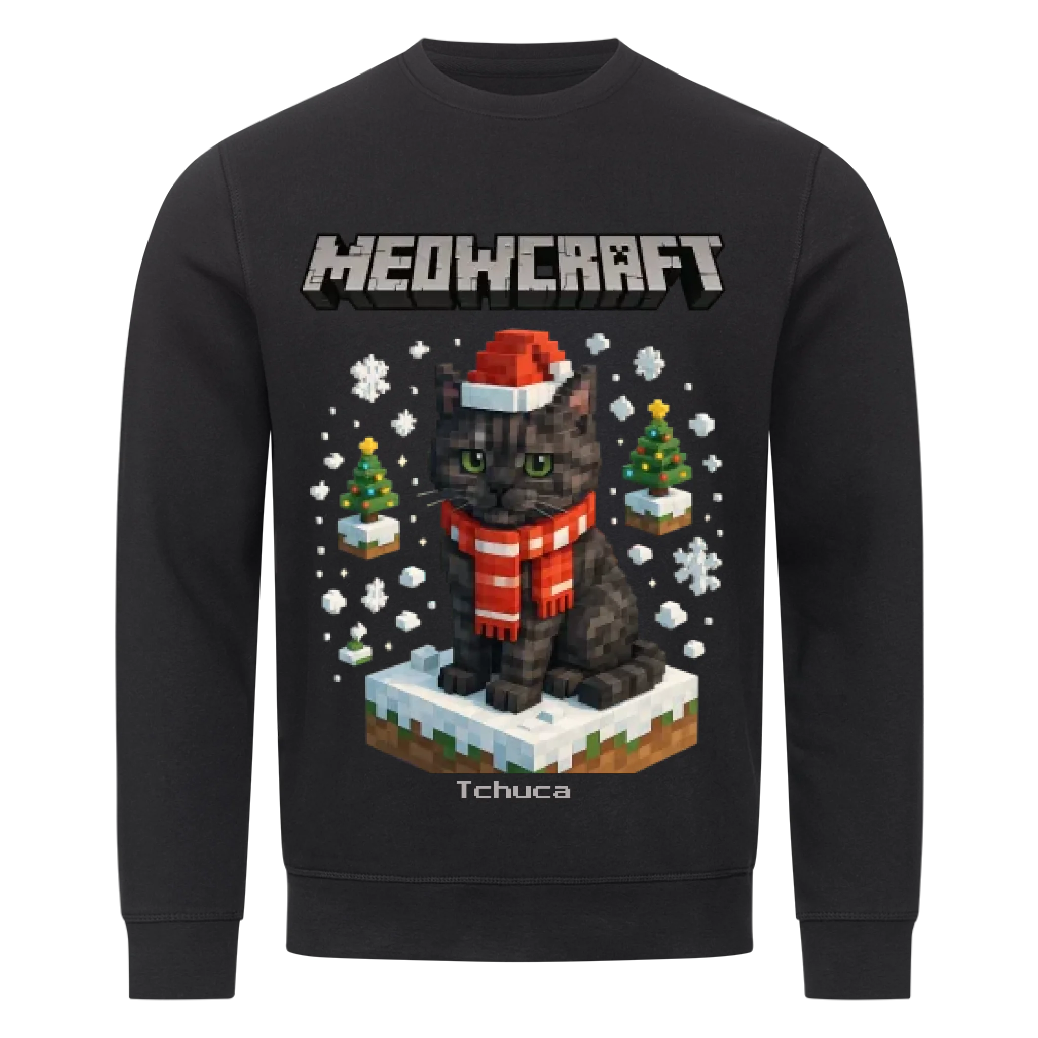Meowcraft Winter Edition - Katzen - Individuelles Premium Sweatshirt (Unisex)