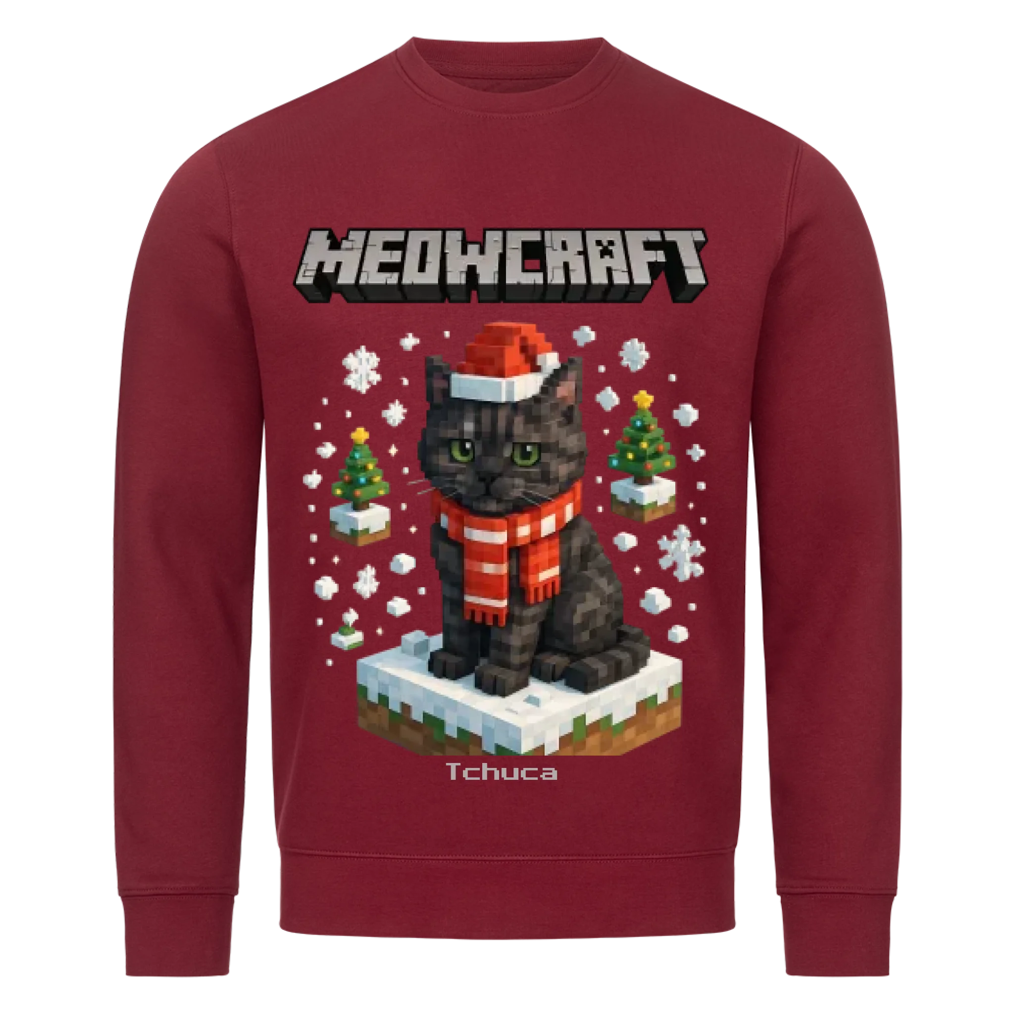 Meowcraft Winter Edition - Katzen - Individuelles Premium Sweatshirt (Unisex)