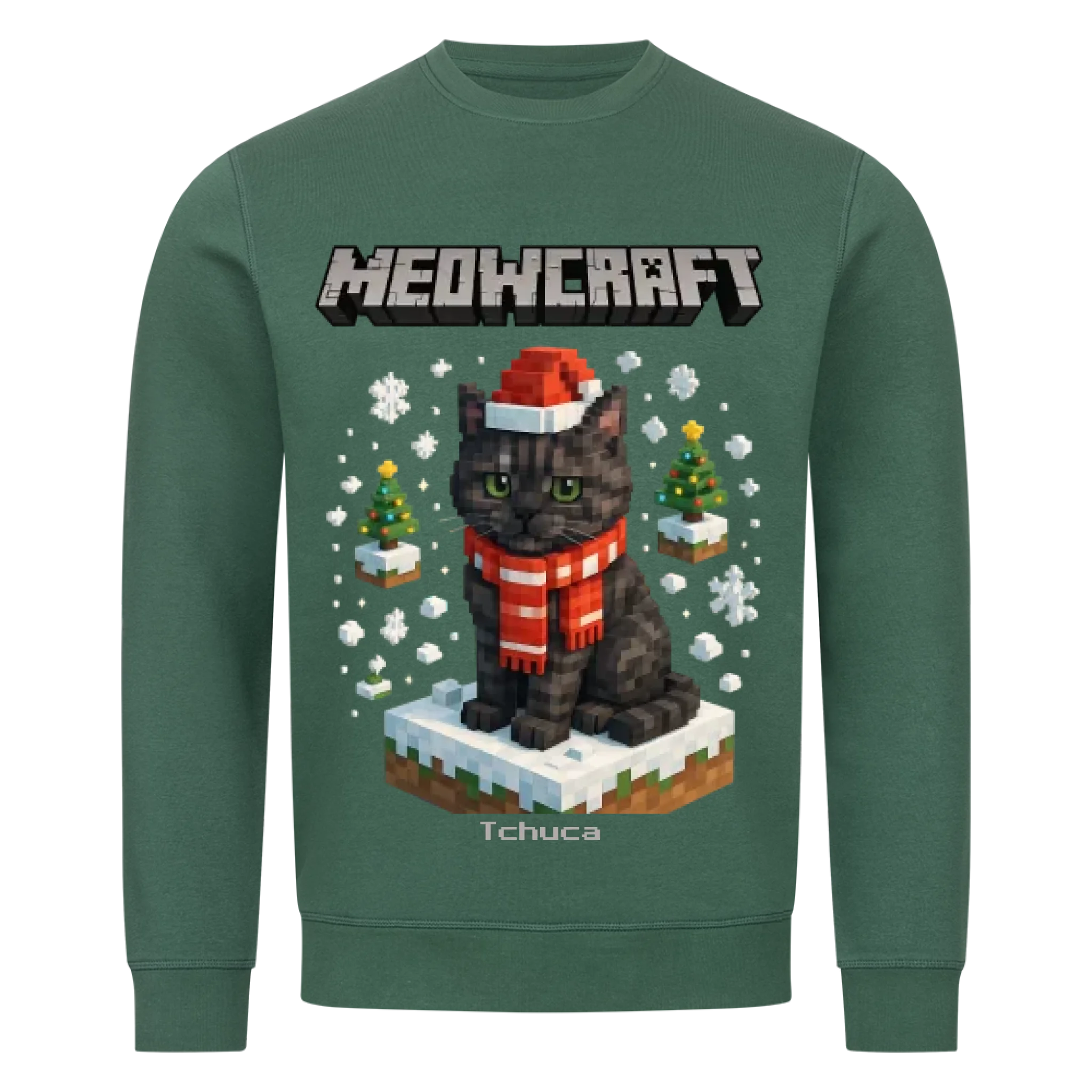 Meowcraft Winter Edition - Katzen - Individuelles Premium Sweatshirt (Unisex)