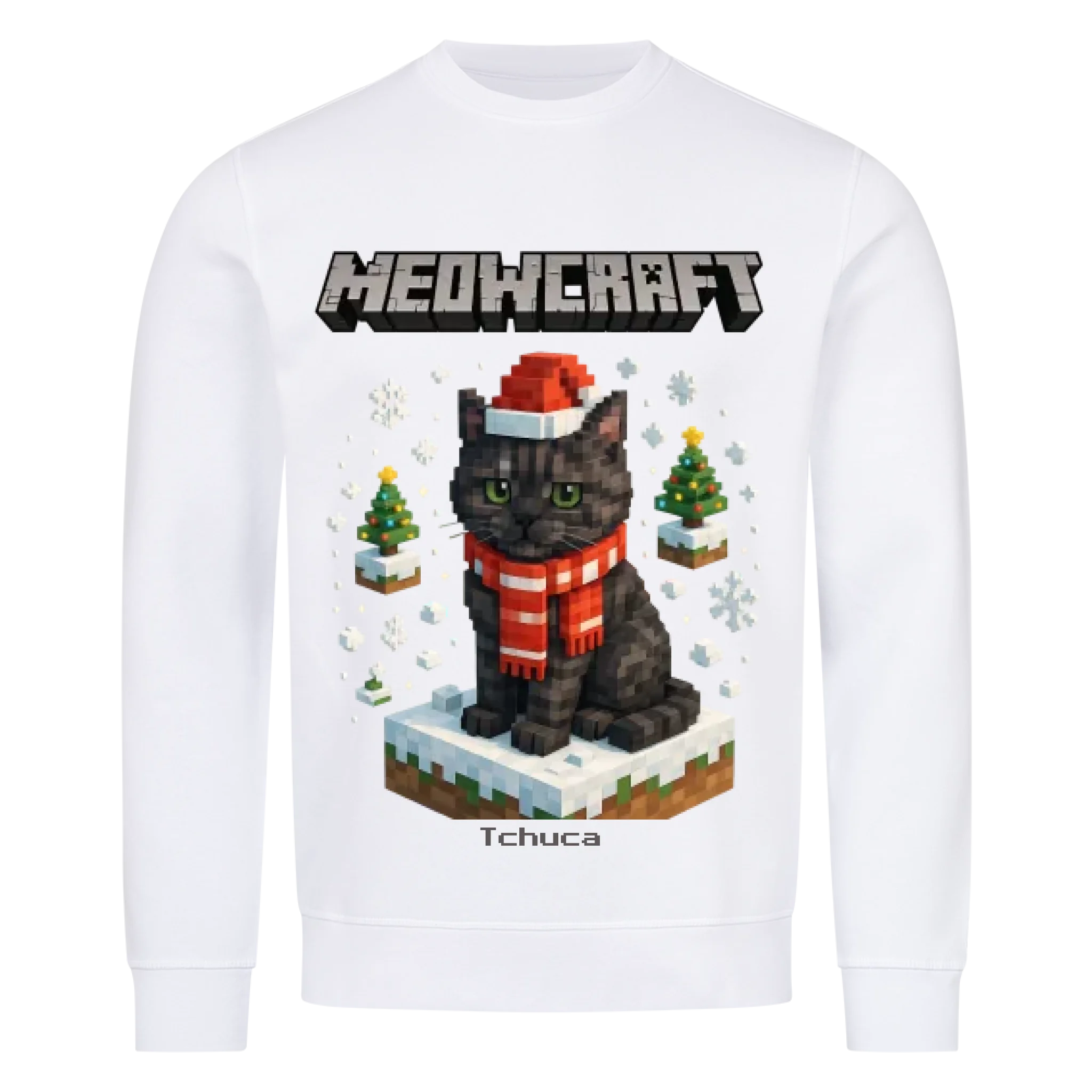 Meowcraft Winter Edition - Katzen - Individuelles Premium Sweatshirt (Unisex)
