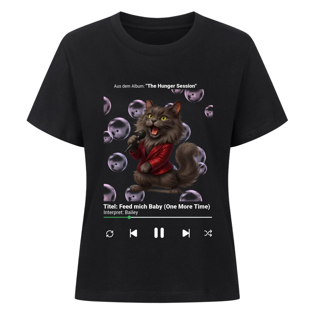 Miau Star - Katze Live on Stage - Individuelles Premium T-Shirt