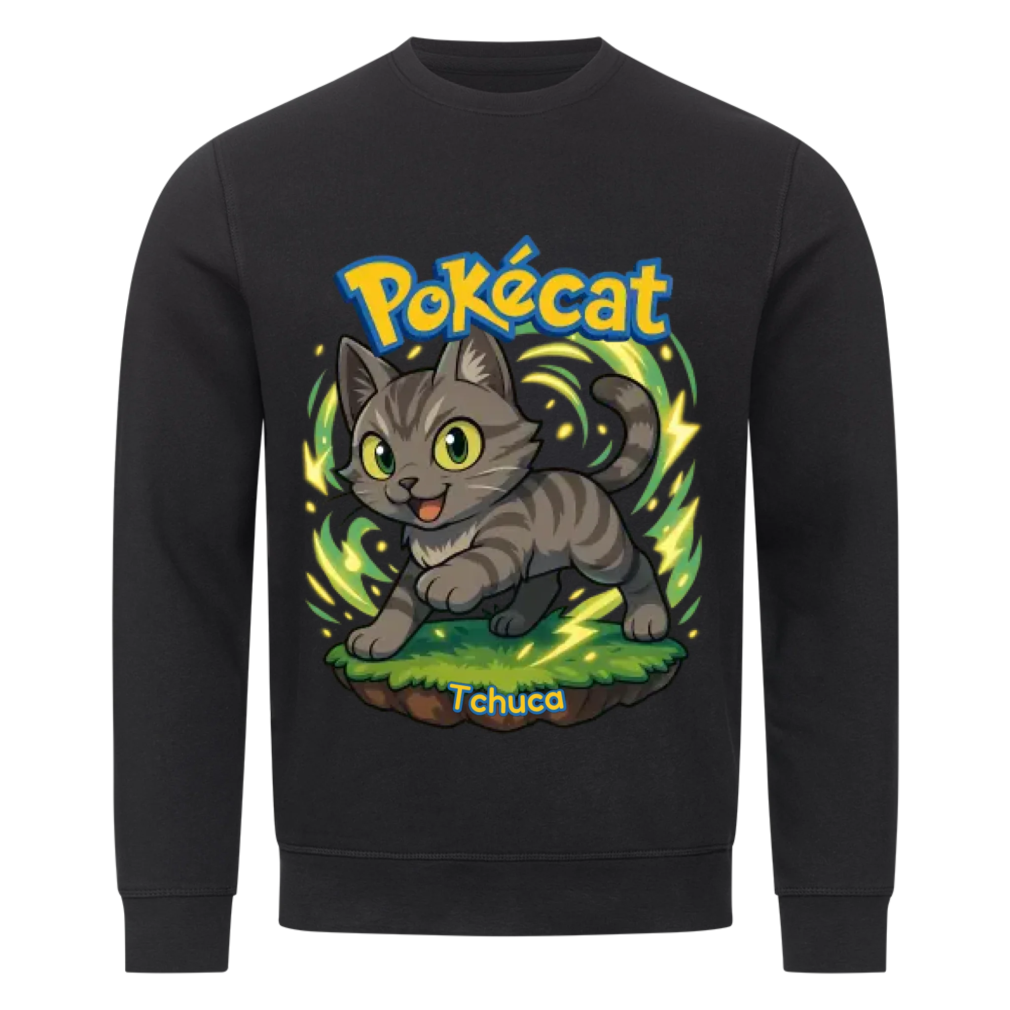Pokécat - Katzen - Individuelles Premium Sweatshirt (Unisex)