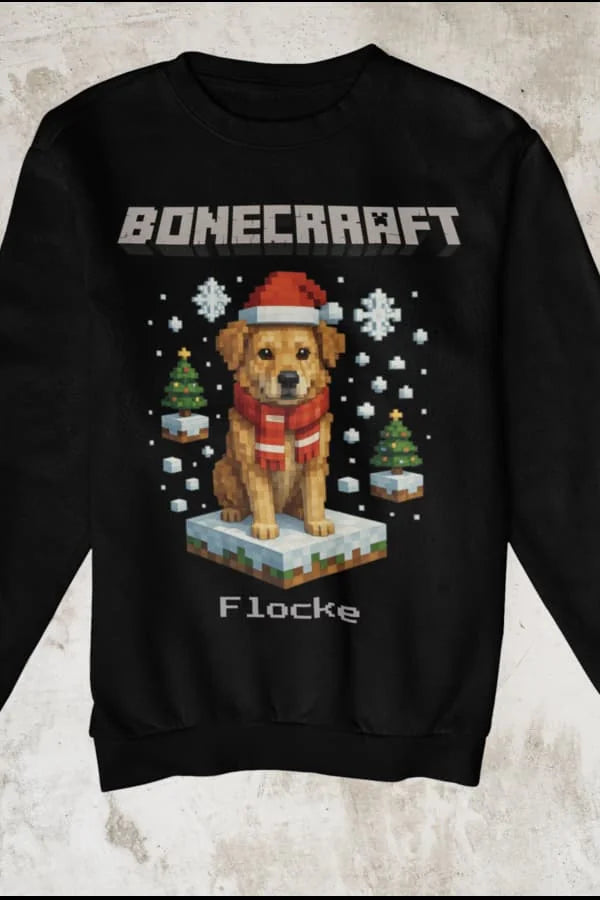Bonecraft Winter Edition - Hunde - Individuelles Premium Sweatshirt (Unisex)