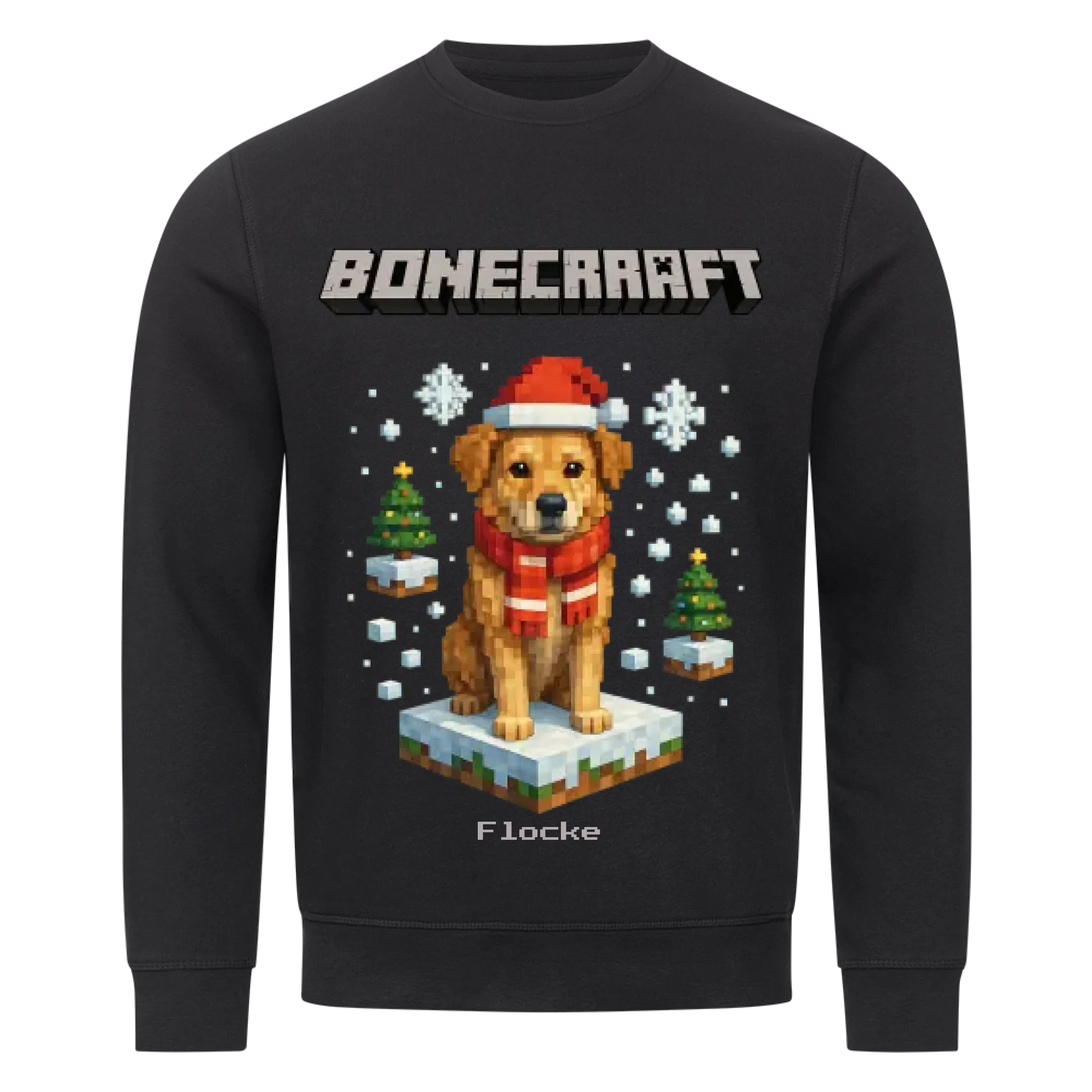 Bonecraft Winter Edition - Hunde - Individuelles Premium Sweatshirt (Unisex)