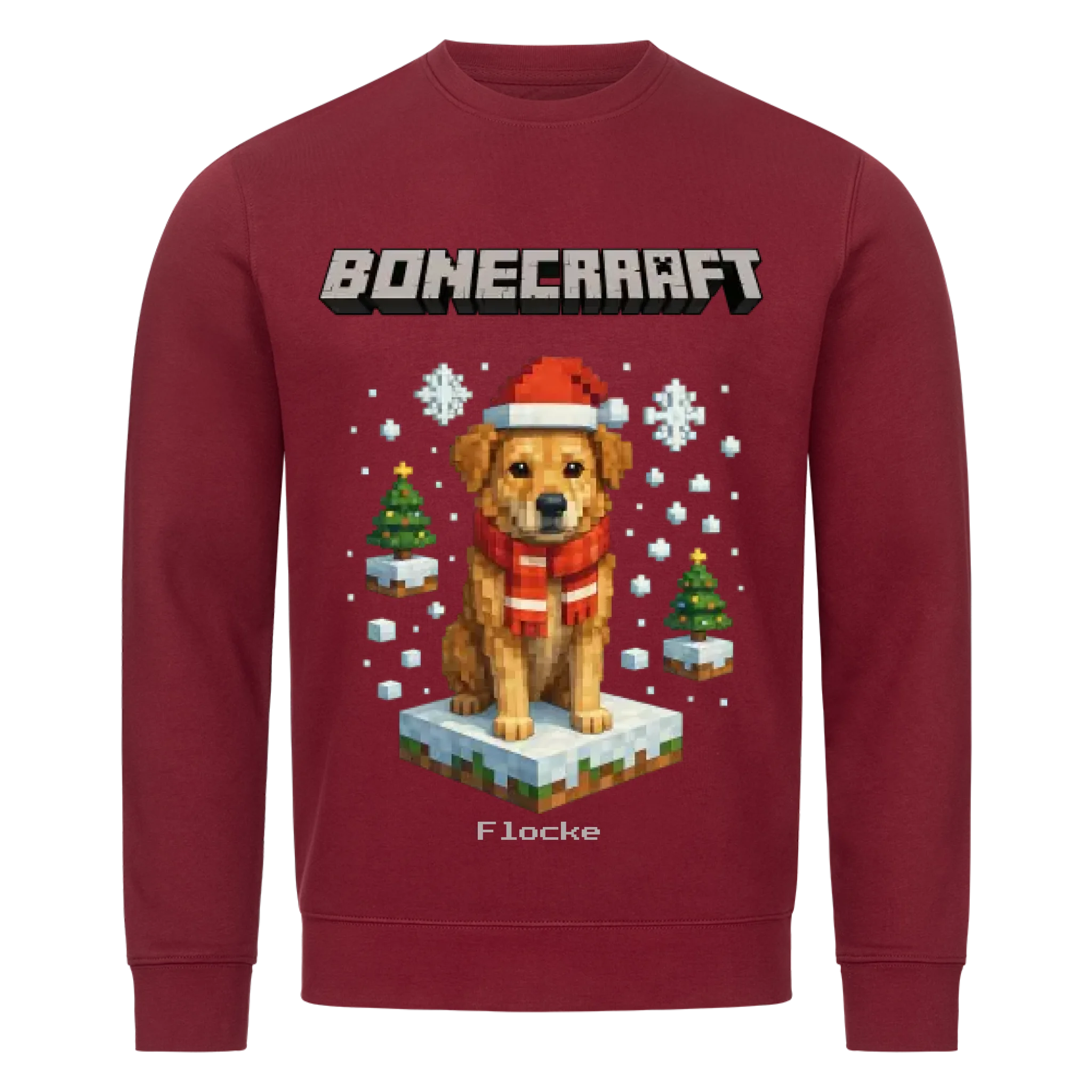 Bonecraft Winter Edition - Hunde - Individuelles Premium Sweatshirt (Unisex)