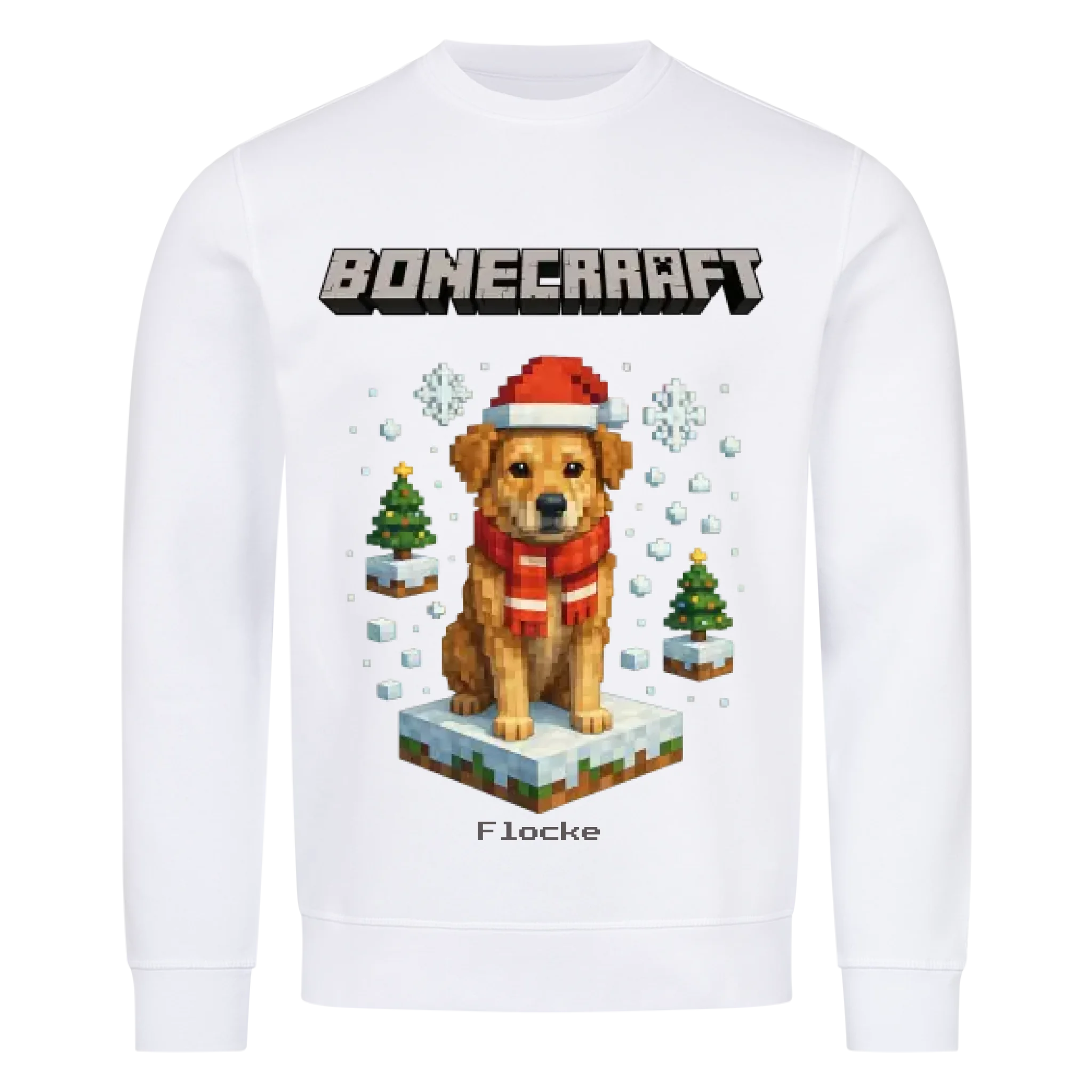 Bonecraft Winter Edition - Hunde - Individuelles Premium Sweatshirt (Unisex)