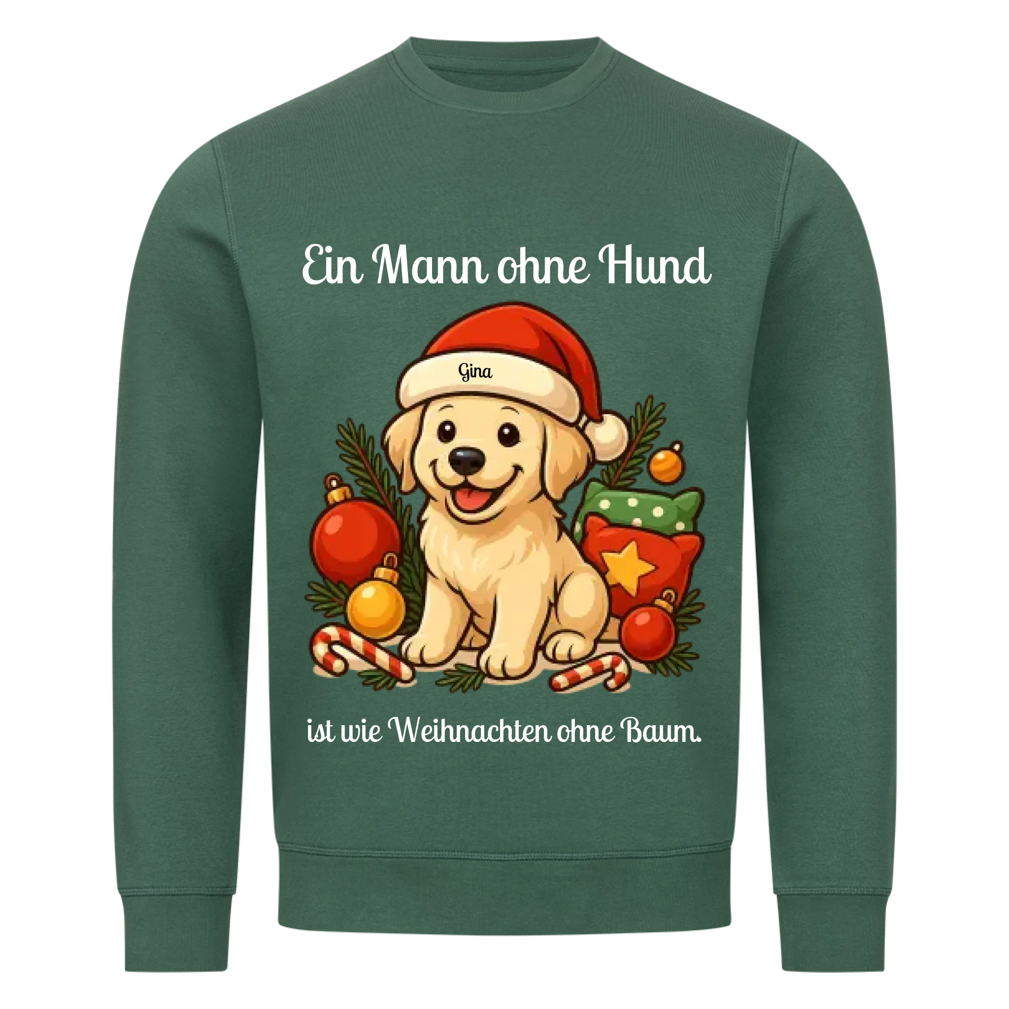 Eine Mann ohne Hund - Individuelles Premium Sweatshirt (Unisex)