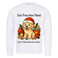 Eine Frau ohne Hund Premium Sweatshirt - Eigenes Bild