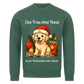 Eine Frau ohne Hund Premium Sweatshirt - Eigenes Bild