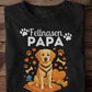 Fellnasen Papa Hund Premium T-Shirt - Eigenes Bild + Name