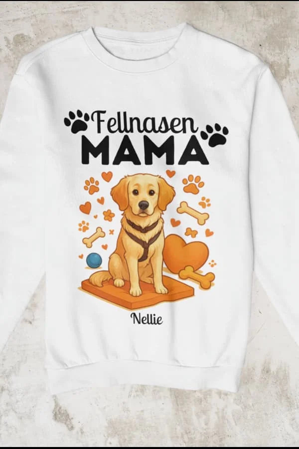 Hunde Fellnasen Mama - Individuelles Premium Sweatshirt