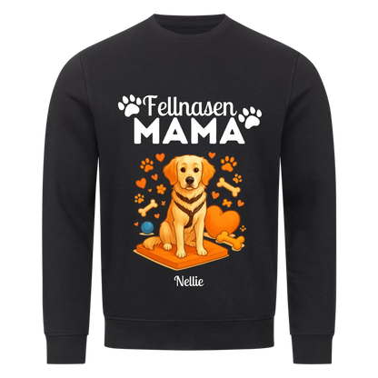 Fellnasen Mama Hund Premium Sweatshirt  - Eigenes Bild + Name