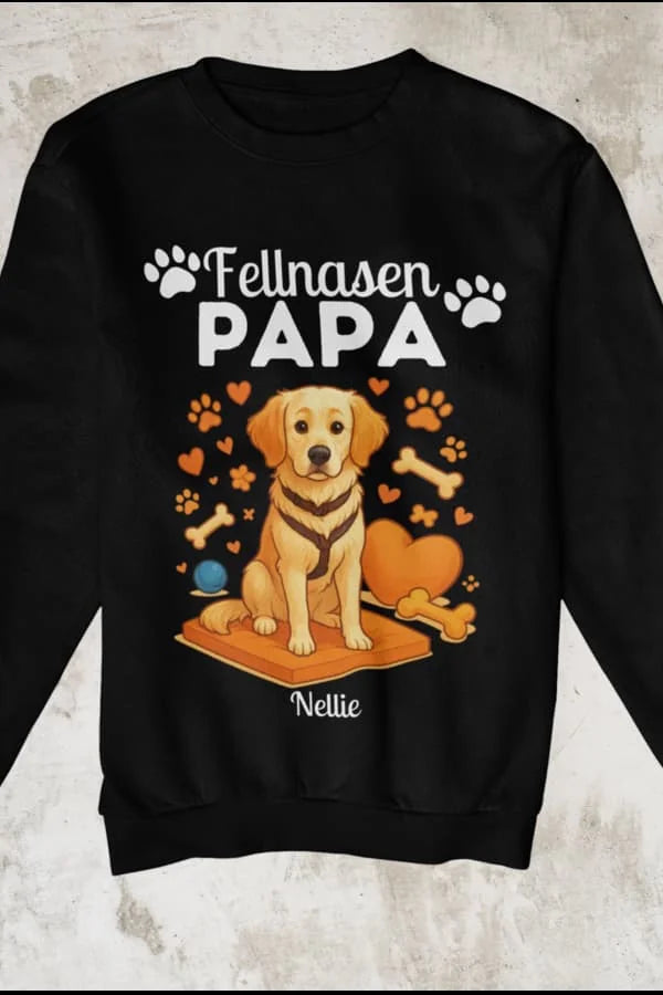 Hunde Fellnasen Papa - Individuelles Premium Sweatshirt