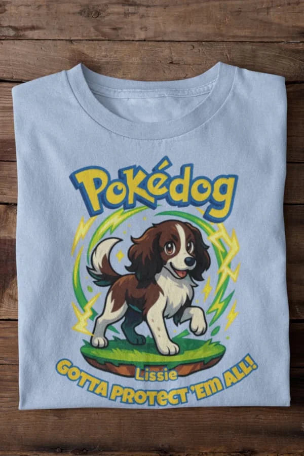 Pokédog - Individuelles Premium T-Shirt