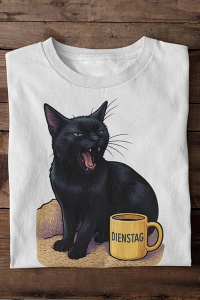 Cat Mood Dienstag T-Shirt - Eigenes Bild