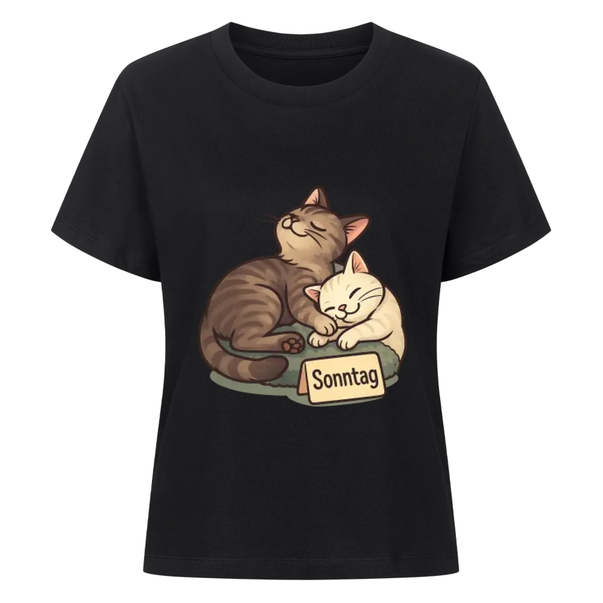 Cat Weekday Mood Sonntag - Individuelles Premium T-Shirt