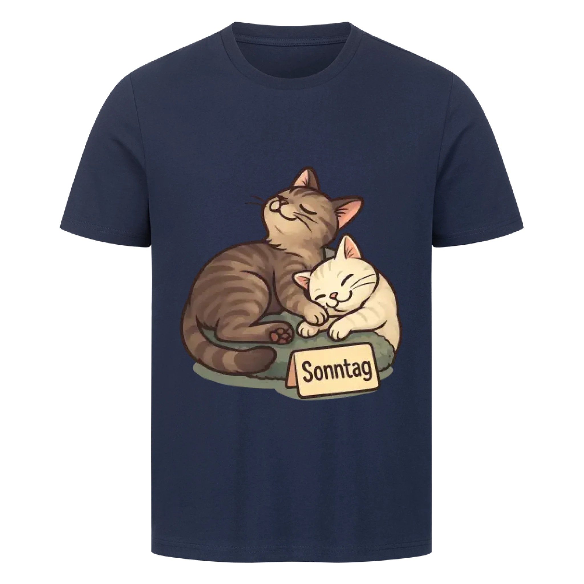 Cat Weekday Mood Sonntag - Individuelles Premium T-Shirt